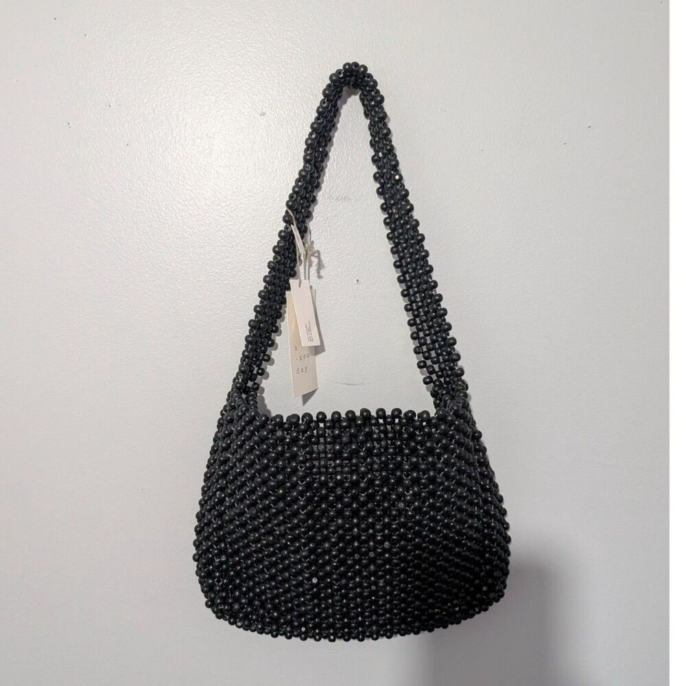 A New Day Black Beaded Shoulder Bag - Picture 6 of 6